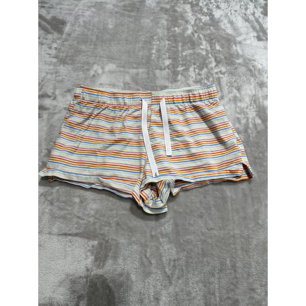 Calvin Klein Sleepwear Shorts Women's Size Medium Multicolor Striped Drawstring